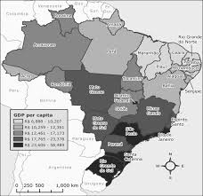 Brazil from mapcarta, the open map. Map Of Brazil Showing Income By State Download Scientific Diagram