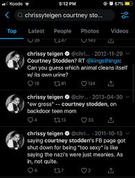 She'd been accused of harassing actor courtney stodden. Courtney Stodden Calls Out Chrissy Teigen For Bullying
