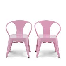 Mainstays Graham Kids Metal Industrial Chair Set Of 2 Multiple Colors Walmart Com Industrial Chair Chair Set Chair
