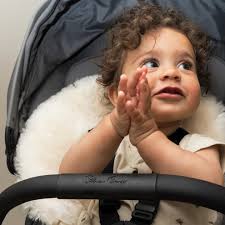 100 Natural Sheepskin Pram