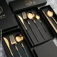 Makan dimana aja aman, bersih dan bebas dari terkena penyakit menular. Cutlery Set With Box Sendok Garpu Korea Sendok Korea Cutlery Set 2 In 1 Cutlery Set 4 In 1 Shopee Indonesia