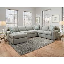 Rosemont Fabric Sectional Gray Fabric Sectional Sofas Grey Sectional Sofa Sectional Sofa