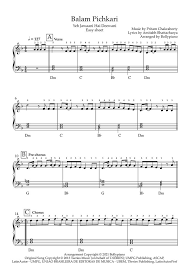 Balam Pichkari Easy Piano Notes Yeh Jawaani Hai Deewani Solo Sheet Music Pdf In 2021 Easy Piano Sheet Sheet Music Pdf