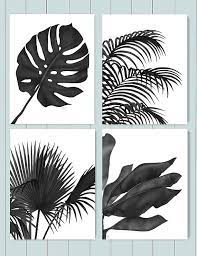 3300 x 2550 jpeg 321 кб. Tropical Prints Tropical Leaves 1 Black On White Beach House Etsy Tropical Art Tropical Leaves Tropical Home Decor