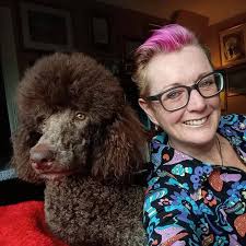 The first pic is Mr Rolo two years ago, the second is Mr Rolo today. I know  he's a dog and I'm attributing human emotions to him ... But he looks  happier,