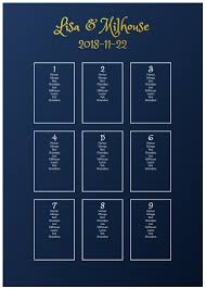 Create Digital A2 Wedding Table Plans