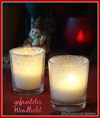 Gefrostetes Windlicht Windlicht Geeistes Glas Zuckerglas Glas Mit Zucker Bestreut Windlichter Basteln Glas Zuckerglas Weihnachtsdeko Glas