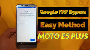 Use the fingerprint sensor to unlock your phone, make fast and secure online purchases, and sign into bank and finance apps. Moto E5 Plus Google Account Frp Bypass Moto E 5th Gen Frp Bypass Youtube