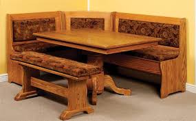 Amish Solid Wood Corner Breakfast Nook With Storage And Pedestal Table Breakfast Nook Set Kitchen Nook Set Kitchen Nook Table