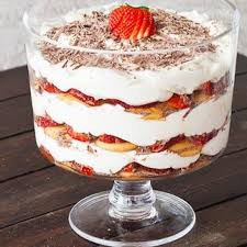 Strawberry Tiramisu Trifle By Jo Cooks Strawberry Tiramisu Tiramisu Trifle Triffle Recipe