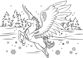 You can use these free unicorn pegasus coloring pages for your websites, documents or presentations. Beautiful Pegasus Taking Off Coloring Page Free Printable Coloring Pages For Kids