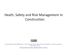 Robert bruce zoellick was born in naperville, illinois, the son of gladys (lenz) and william t. Heath Safety And Risk Management In Construction By Dave Allen And Paul Whitehead Licensed Under The Creative Commons Attribution Non Commercial Ppt Download