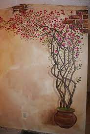 The tissue paper faux finish is a great finish to do if you have walls with slight imperfections. Skywoods Decorative Painting Faux Finishing Murals Phoenix Az Wall Murals Painted Garden Wall Art Garden Mural
