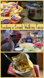 The word even sounds fun, doesn't it? Simple Walking Tacos Bar How To Feed A Crowd