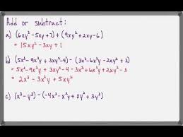 Pdffiller.com has been visited by 1m+ users in the past month Add Or Subtract Polynomials With 2 Or More Unknowns Expii