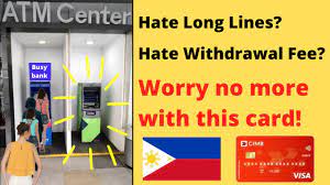 Cimb singapore do not charge any processing fee for withdrawal overseas using atm cards at both cimb atm or any atms that carry the plus logo. Cimb Bank Ph Debit Card Free Atm Withdrawal Fee Youtube