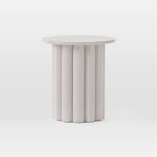 Hera Side Table Semi Circle In 2020 Side Table Pedestal Side Table Rustic Side Table