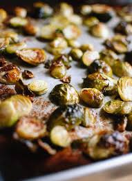 Roasted Brussels Sprouts And Crispy Baked Tofu With Honey Sesame Glaze Cookie And Kate Recipe Brussel Sprouts Roasted Brussel Sprouts Baked Tofu