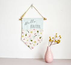 Banniere Fanion Plaque De Porte Decoration Murale Home Motif Flamant Rose Pasteque Ananas Palmier Decoration P Banniere Diy Cadeaux Enfants Diy Fanion