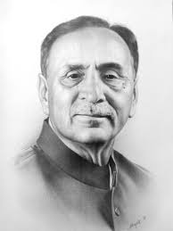 Pencil sketch of honourable prime minister