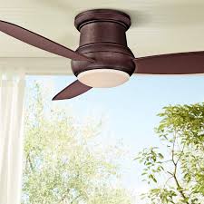 Minka aire concept ii ceiling fan specs. 52 Concept Ii Bronze Wet Rated Flushmount Led Ceiling Fan 19w69 Lamps Plus