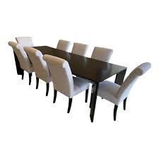restoration hardware arles rectangular dining table chairs 9 pieces chairish in 2021 rectangular dining table dining chairs dining table