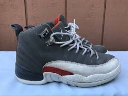 153265 012 Nike Air Jordan Xii 12 Retro Gs Cool Grey Orange White Bobcats 3 5y Air Jordans Air Jordans Retro Air Jordan Xii
