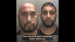 Moment two men batter litter officer with wooden pole