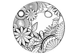 7 mandala natalizi che vorrai colorare subito donnad. Fiori Da Colorare Disegni Da Stampare A Tema Fiori Per Grandi E Piccini