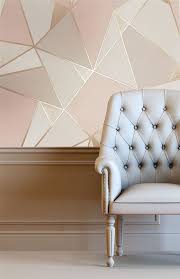 Trance Geometric Rose Gold Blush Pink Inspiration Fur Tapeten Pink Blus Blus Blush Pink Wallpaper Bedroom Bedroom Wall Designs Bedroom Wall Paint