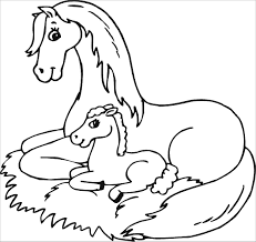 15 cute animal coloring pages. Printable Mom And Baby Animal Coloring Pages Novocom Top