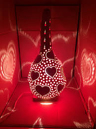 Red Heart Romantic Oriental Gourd Lamp Turkish Calabash Lamp Bedroom Lighting Decoration Red Light Authentic Table Lamp Red Night Light Gourd Lamp Light Red