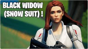 Here's a full list of all fortnite skins and other cosmetics including dances/emotes, pickaxes, gliders, wraps and more. Leaked Black Widow Snow Suit Skin Gameplay Full Set Fortnite Battle Royale Youtube