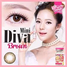 Mimily5 คอนแทคเลนส์ Mini Diva Brown คอนแทคเลนส์แฟชั่น คอนแทคเลนส์คิตตี้  คอนแทคเลนส์คาวาอี้