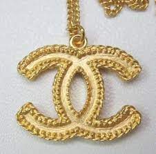 Chanel Gold Necklace Large Cc Classic Pendant 2014 New Authentic Chanel Gold Necklace Chanel Necklace Gold Necklace