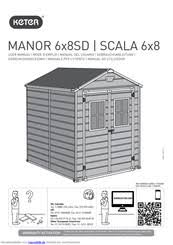 Highly compact and durable, the manor 4x3 brings a neat storage solution to your tightest spaces, especially niches between house and fence. Keter Manor 6x8sd Gebrauchsanleitung Pdf Herunterladen Manualslib