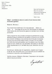 Nom de la faculté a. Lettre De Motivation Fac Eco Gestion Parcoursup Muat Turun A