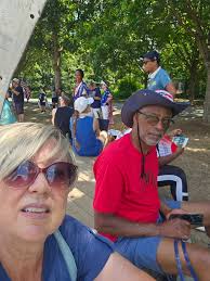 On the Beltline today standing together for Democracy. Happy 4th.