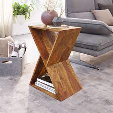 Beistelltische zählen zu den allroundern in ihrem haushalt. Finebuy Beistelltisch X Form 43x60x30 Cm Kaufland De