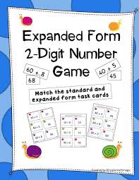 Reinforce Expanded Form Of 2 Digit Numbers Using This Card Game Great For Whole Class Cooperative Activ Expanded Form Place Value Cards Subtraction Activities