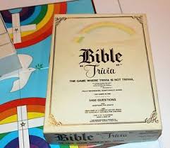 Answer bible quiz questions by category including bible book facts, people, geography, timelines and more. Speedy Vintage 1984 Bible Trivia Board Game 5400 Questions Scripturally Sound 2 12 Play Fall Winter Lien Aksarapublic Com