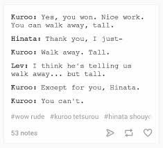 Haikyuu is an emotional comedy that teaches the values of teamwork, hard work, and following your dreams. Haikyuu Textposts Cute766