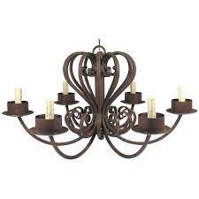 Wrought iron & crystal chandelier authentic empress cryst. Large Wrought Iron Chandelier 6 Armed