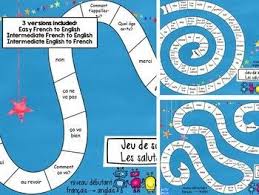 French Board Game Greetings Les Salutations French Greetings Learn French French Games