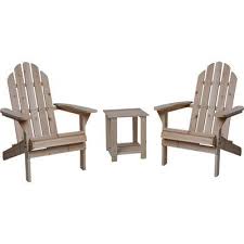 Both Of The Chairs And The Table Feature Solid Fir Wood Construction With Rustproof Hardware For Year Wood Adirondack Chairs Wooden Adirondack Chairs Furniture