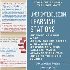 Introduction To The Odyssey Learning Stations Activity Don T Kill The Unit Before It S Even Begun For Years I Ga Learning Stations Station Activities Odyssey