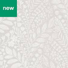 Goodhome Dryade Grey Leaves Wallpaper In 2020 Diy Wallpaper Textured Wallpaper Leaf Wallpaper
