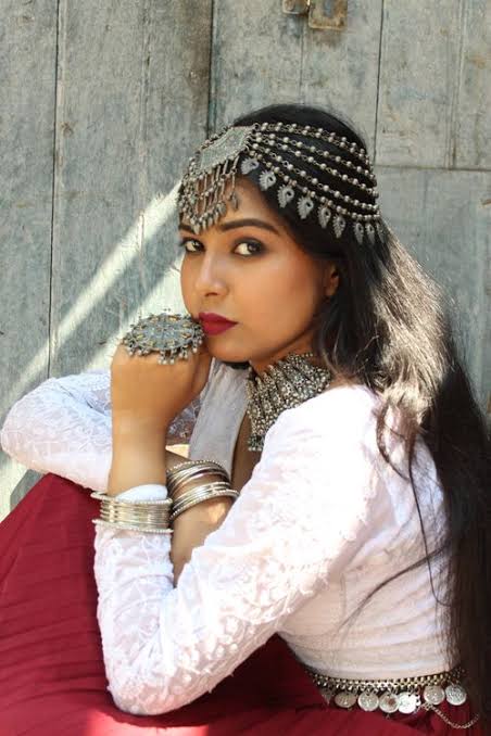 Bohemian Silver Ethnic Portrait