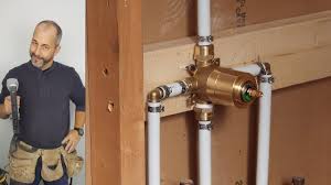 Along with the shower, you can install the thermostatic mixing valve under sink as well. Diy How To Install Copper To Pex Shower And Bath Plumbing Youtube