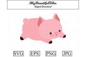 Download Pig Clipart Design Graphic By Mybeautifulfiles Creative Fabrica